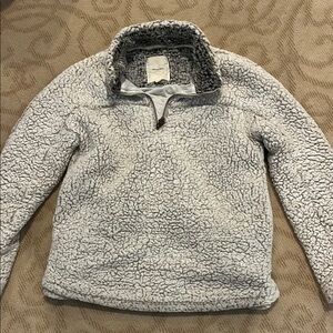 Women’s Gray Sherpa Sweater